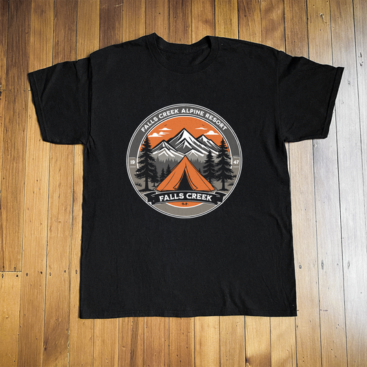 Falls Creek Black Tee