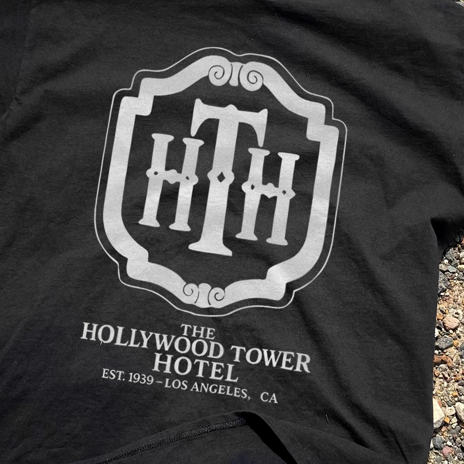 'TOWER OF TERROR' HOLLYWOOD HOTEL BLACK T-SHIRT