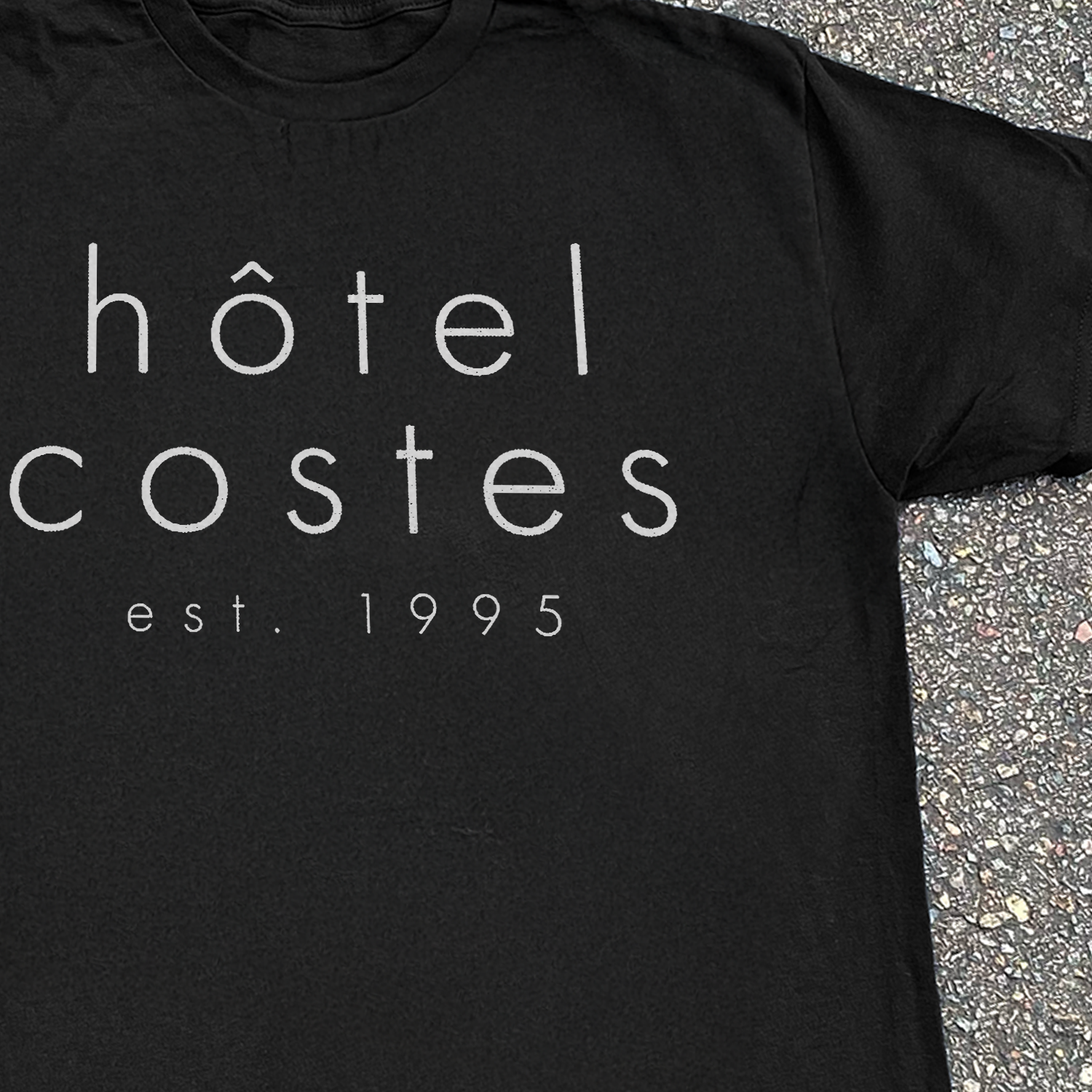 Y2k 'Hotel Costes Paris' Black Tee