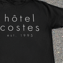 Y2k 'Hotel Costes Paris' Black Tee