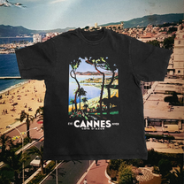 Cannes Vintage Black Tee