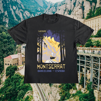Montserrat Vintage Black Tee
