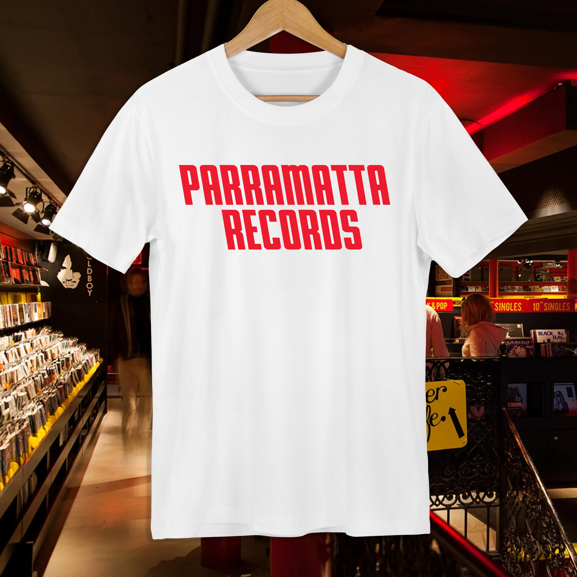 Parramatta Records White Tee