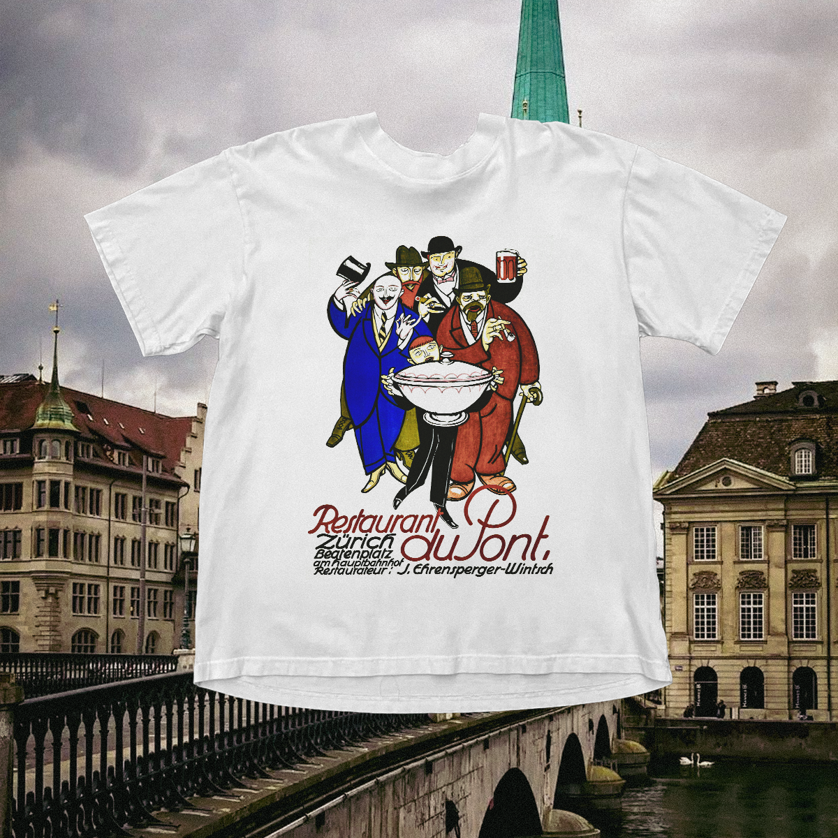 Zurich Vintage White Tee