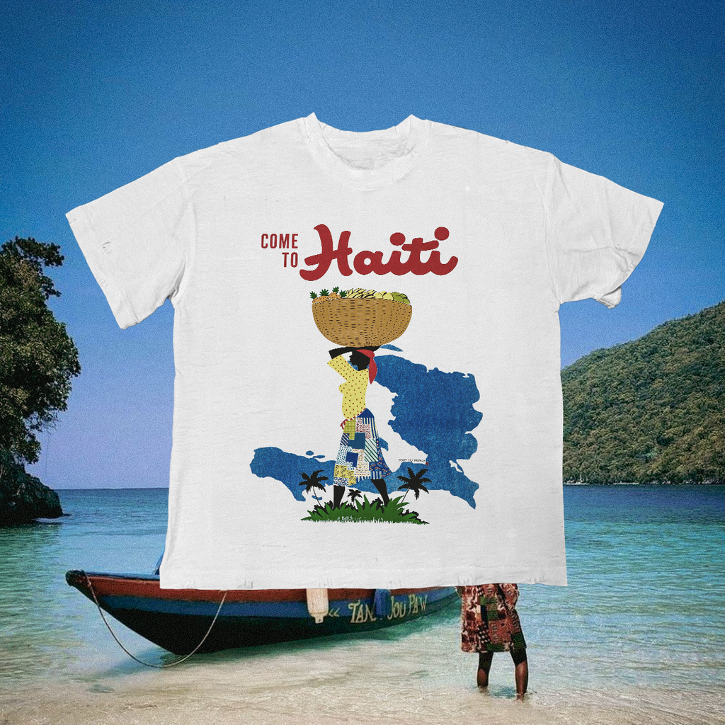 Haiti Vintage White Tee