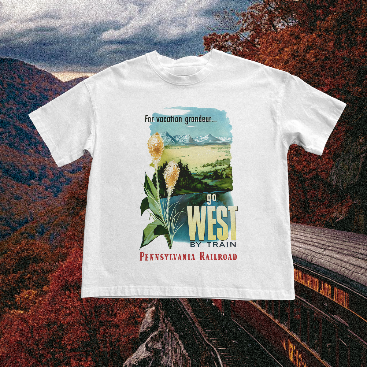Pennsylvania Railroad Vintage White Tee