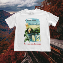 Pennsylvania Railroad Vintage White Tee