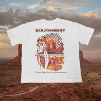 Amtrak Across America Vintage White Tee