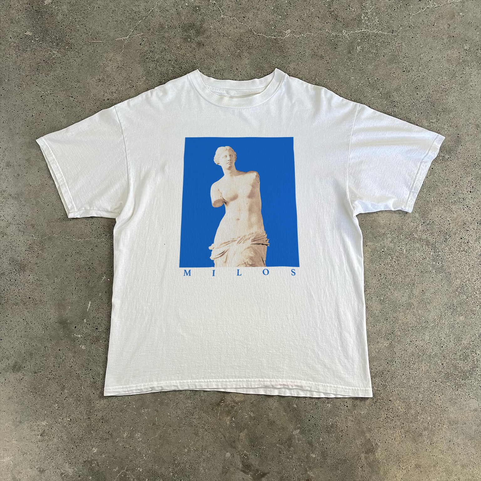 Milos 'Venus' Vintage Washed White Tee