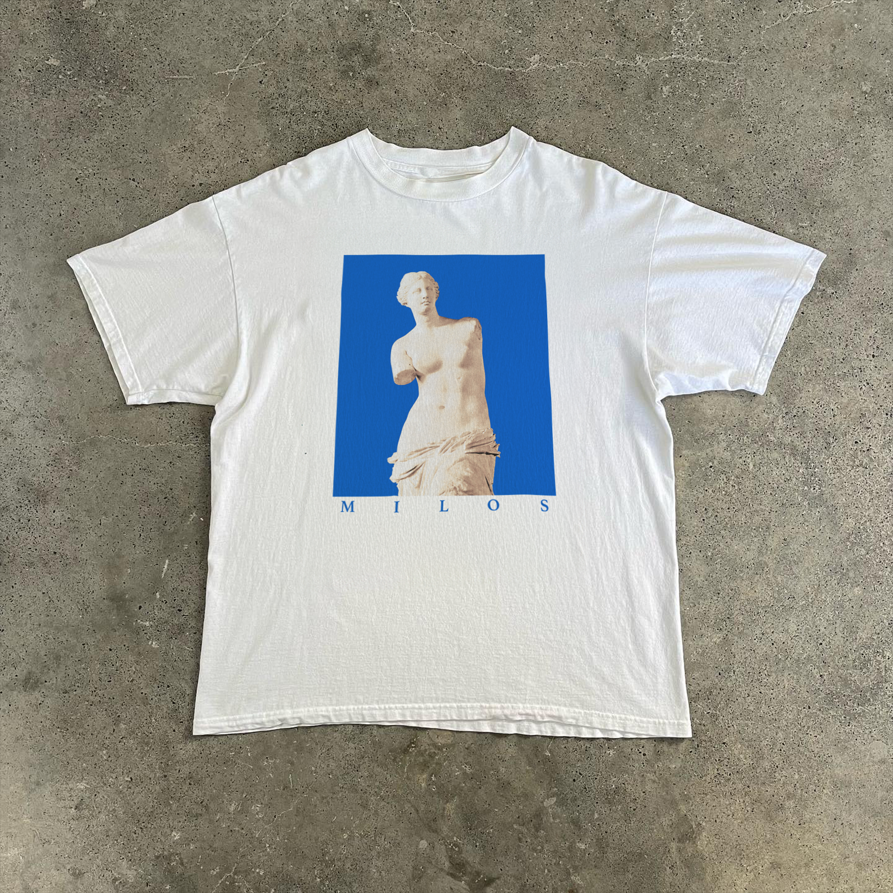 Milos 'Venus' Vintage Washed White Tee