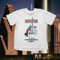 Houston Vintage White Tee