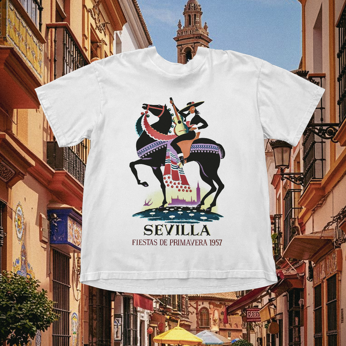 Sevilla Vintage White Tee