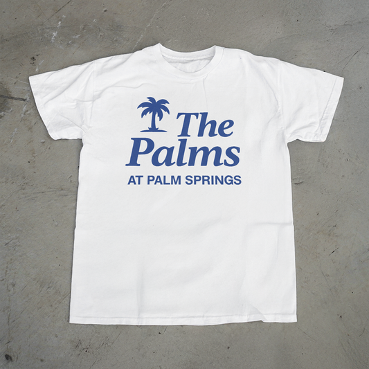 'THE PALMS' PALM SPRINGS WHITE T-SHIRT