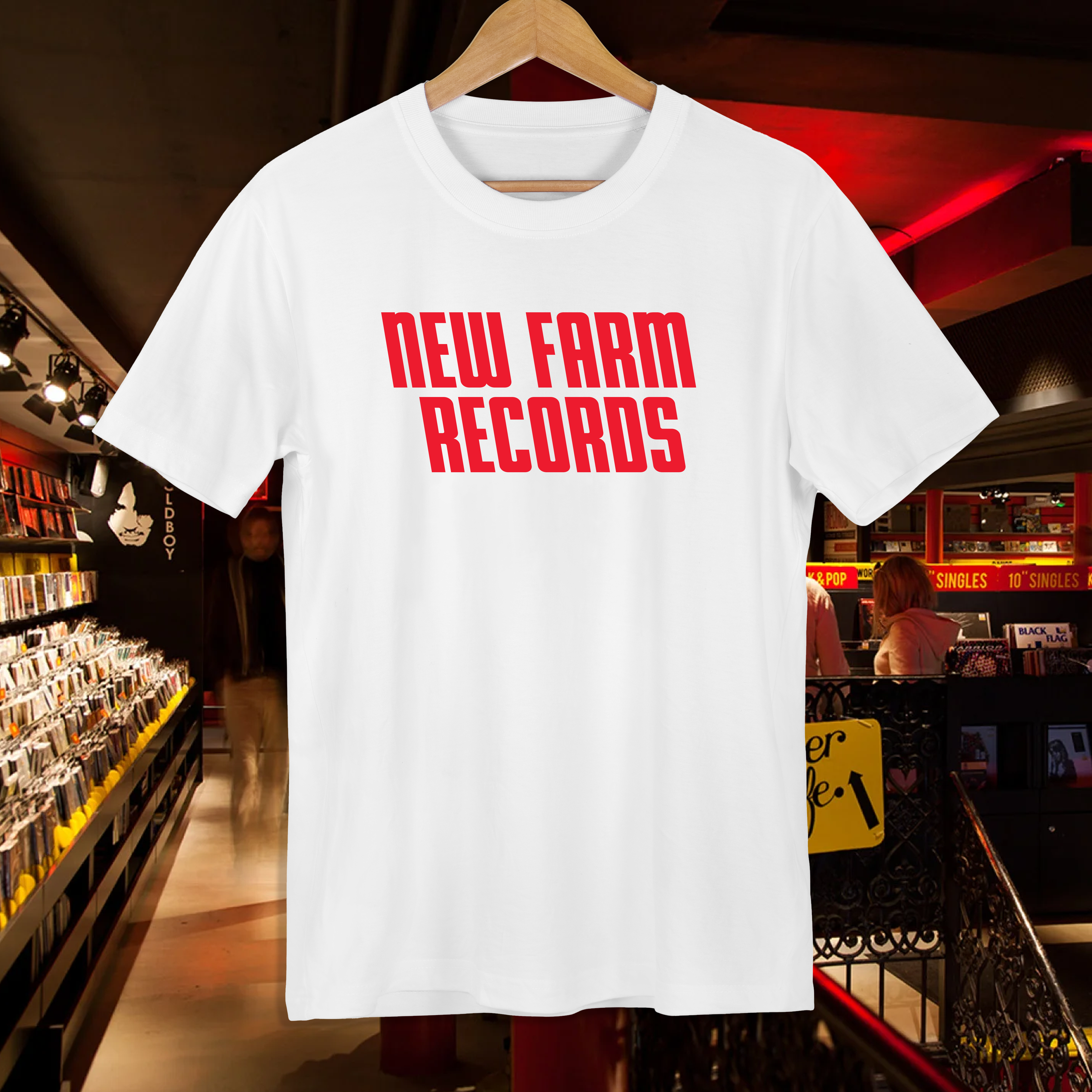 New Farm Records White Tee