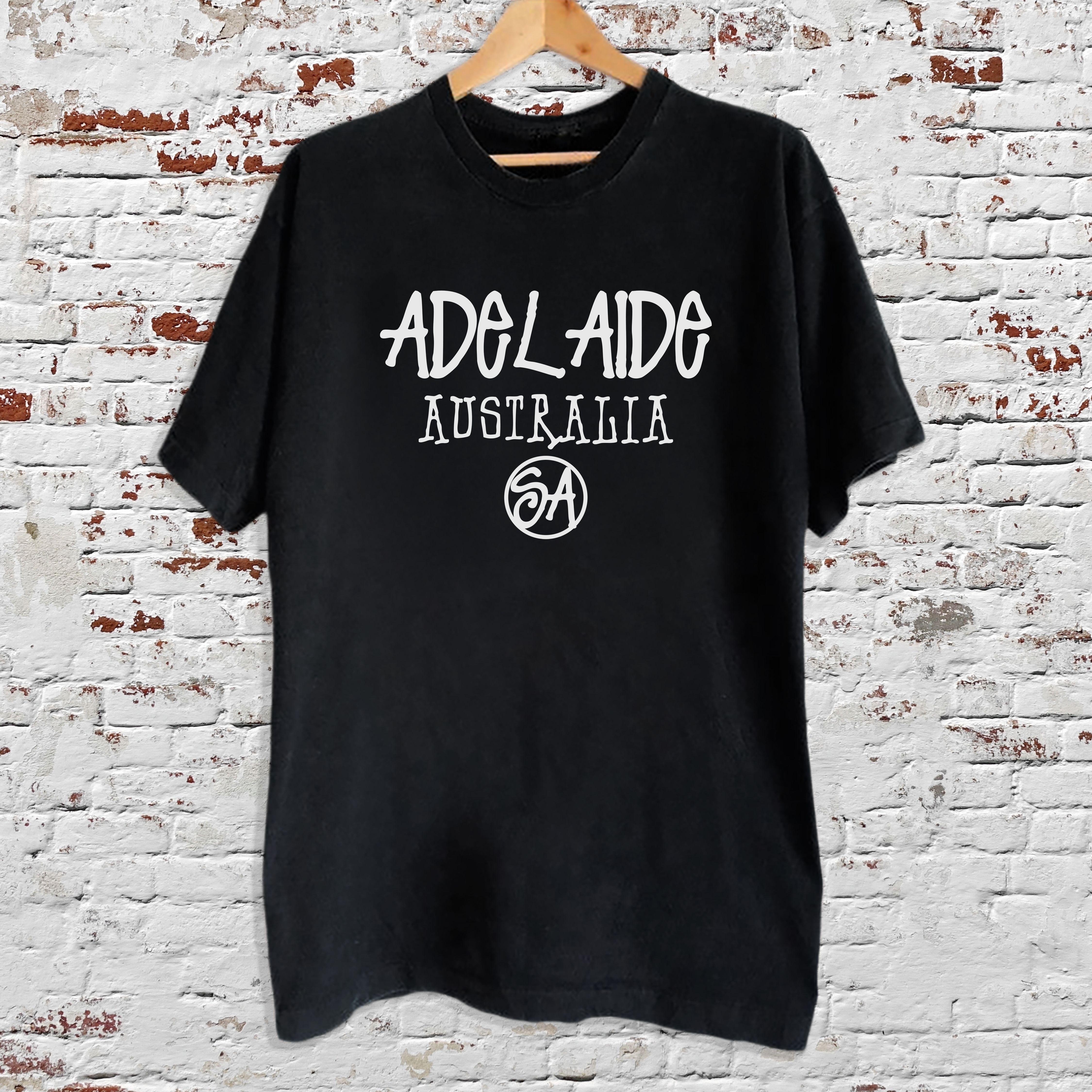 Adelaide Graffiti Black Tee