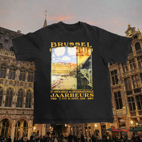 Brussels Vintage Black Tee