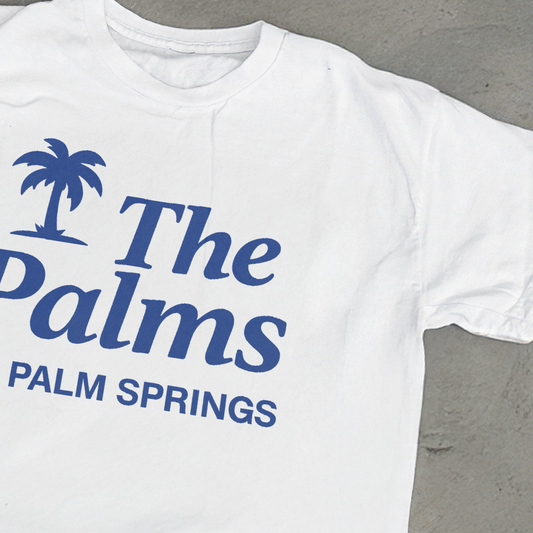 'THE PALMS' PALM SPRINGS WHITE T-SHIRT