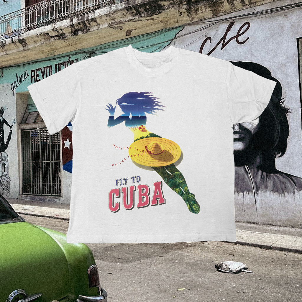 Cuba Vintage White Tee
