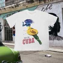 Cuba Vintage White Tee