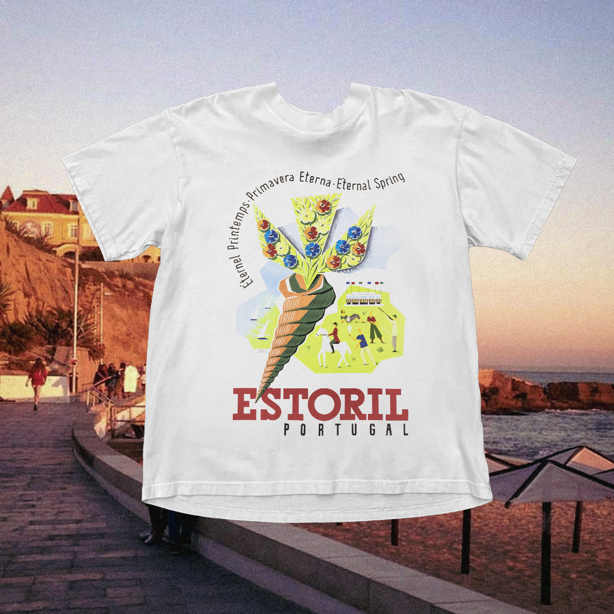Estoril Vintage White Tee