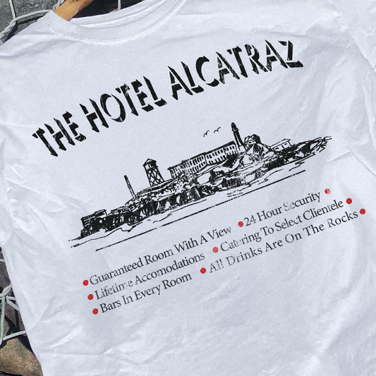 'HOTEL ALCATRAZ' WHITE T-SHIRT