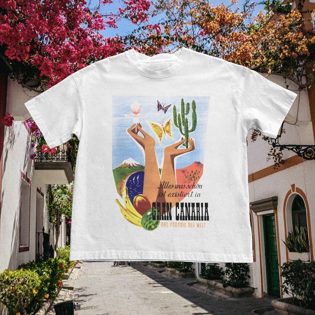 Gran Canaria Vintage White Tee