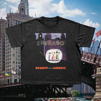 Chicago Braniff Vintage Black Tee