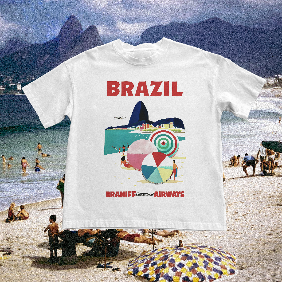 Brazil Brandiff Vintage White Tee