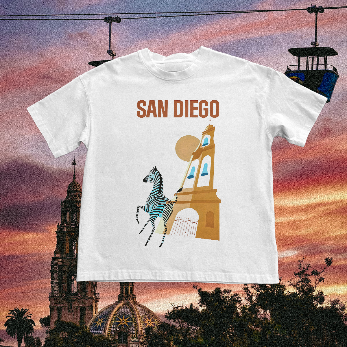 San Diego Zoo Vintage White Tee