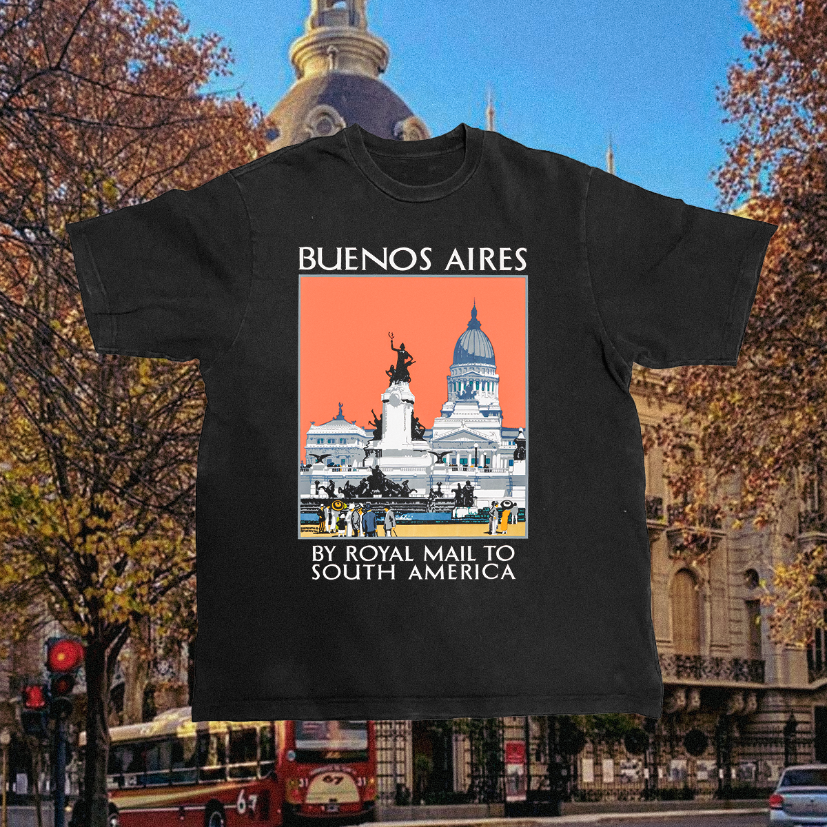 Bueno Aires Vintage Black Tee