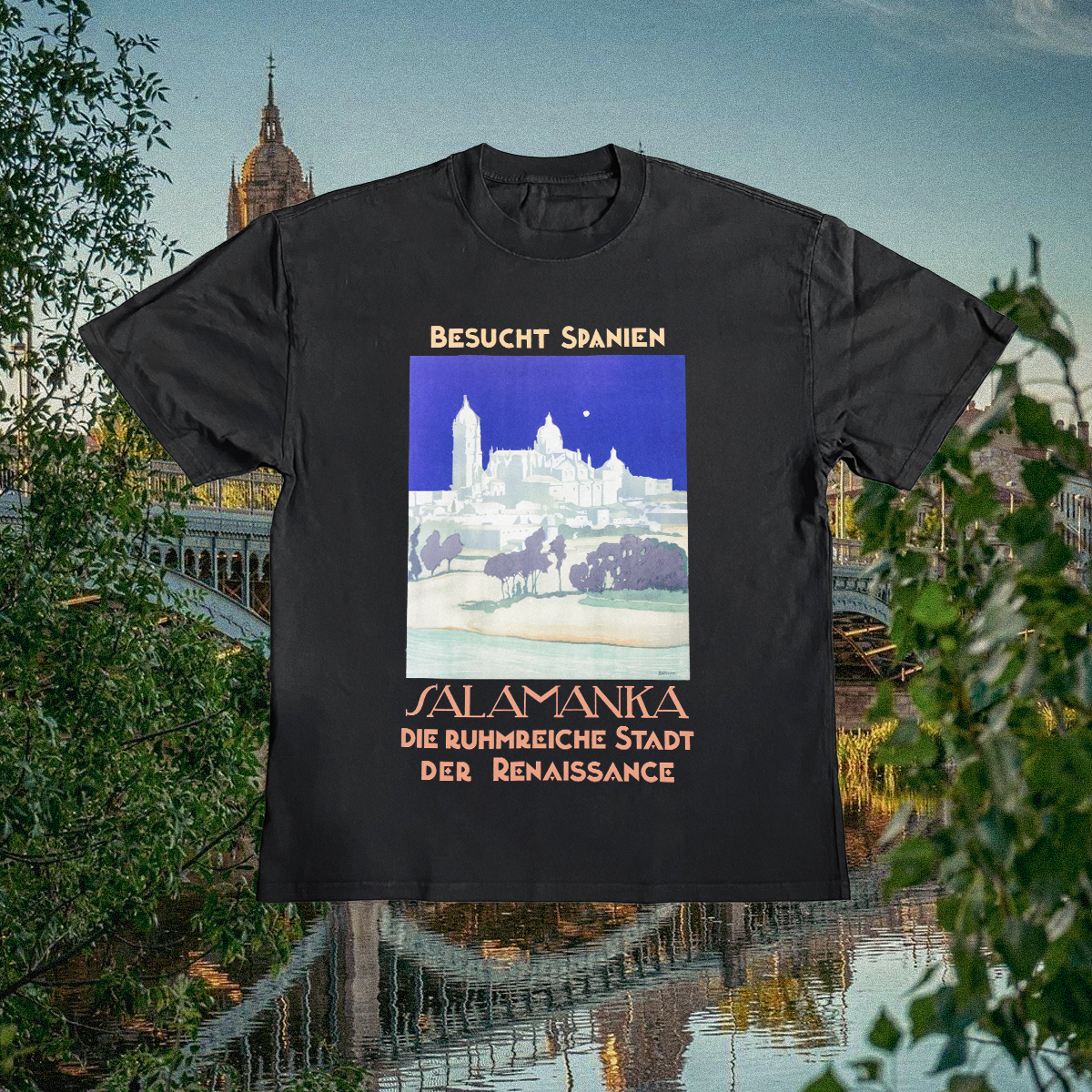 Salamanka Vintage Black Tee