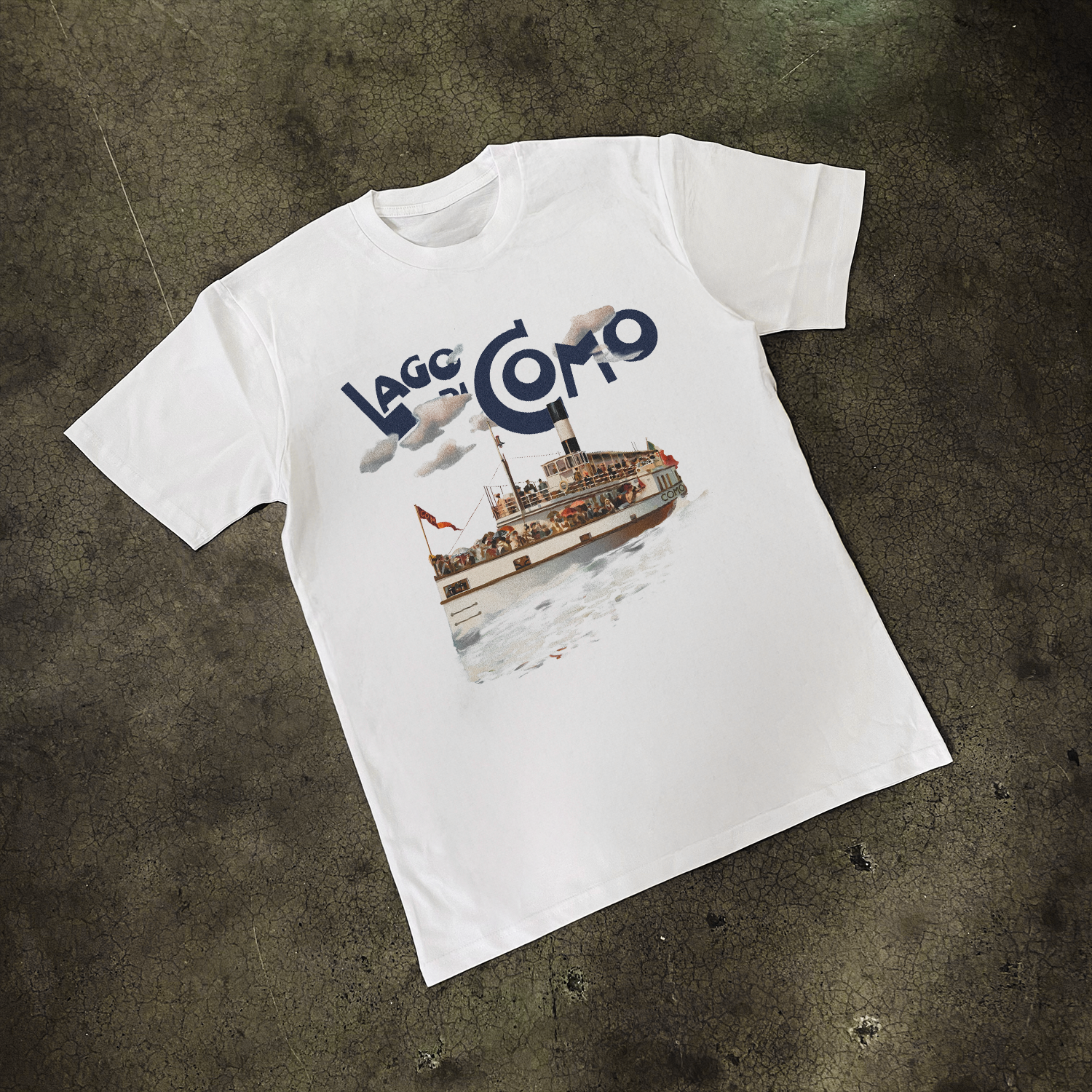 Italian 'Lake Como' Classic White Tee