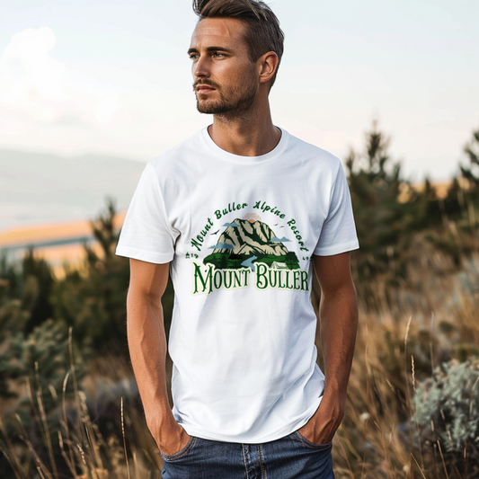Mount Buller White Tee