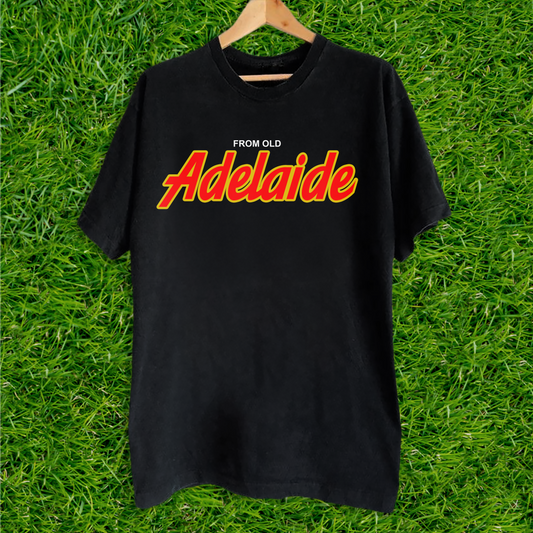Adelaide Retro Script Black Tee