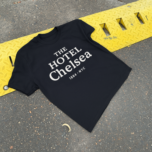 'HOTEL CHELSEA NYC' BLACK T-SHIRT