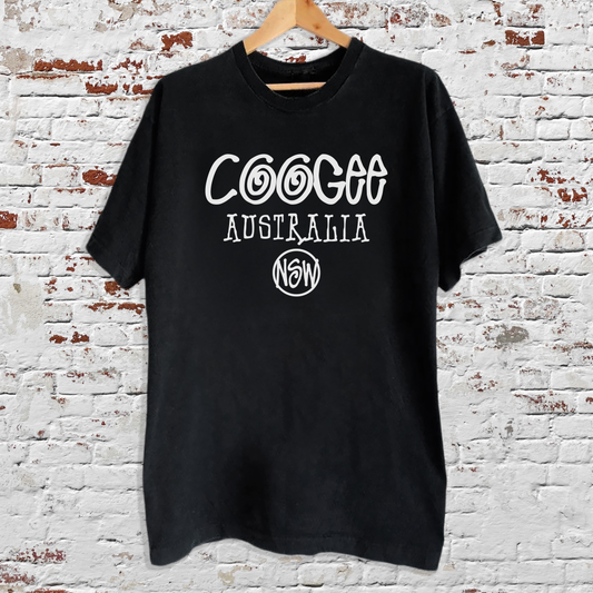 Coogee Graffiti Black Tee